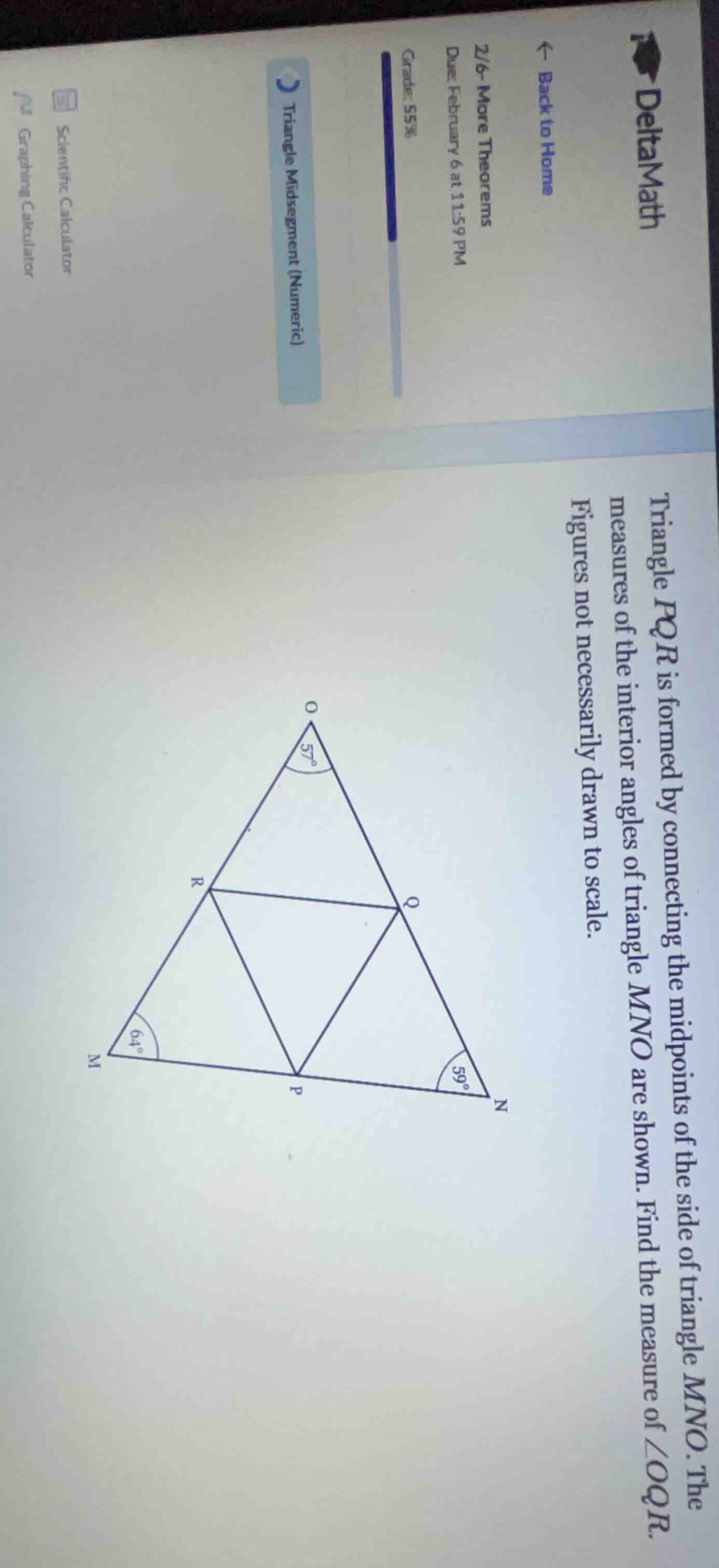 triangle pqr is formed by connecting the midpoints of the side of trian…