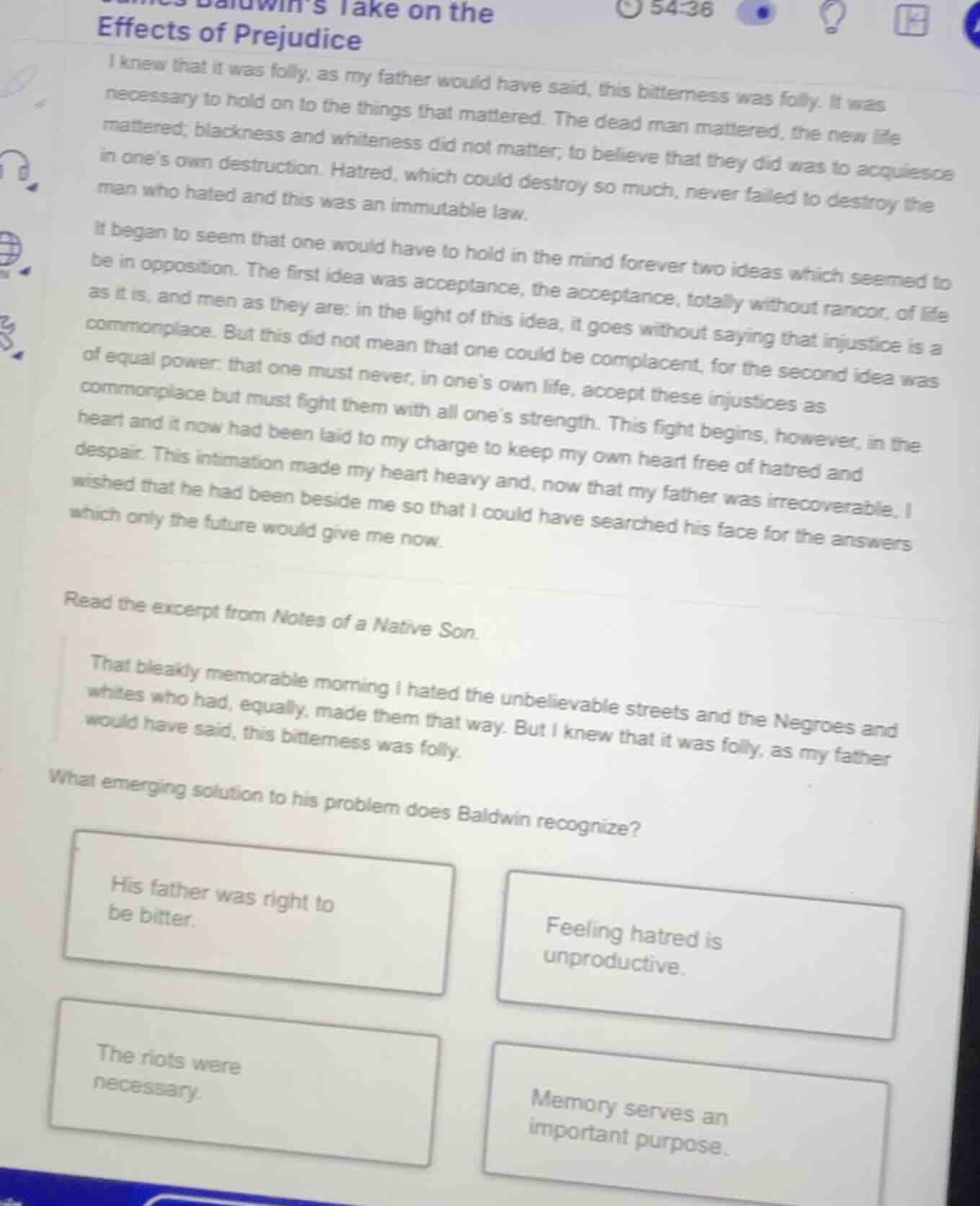 effects of prejudice i knew that it was folly, as my father would have …