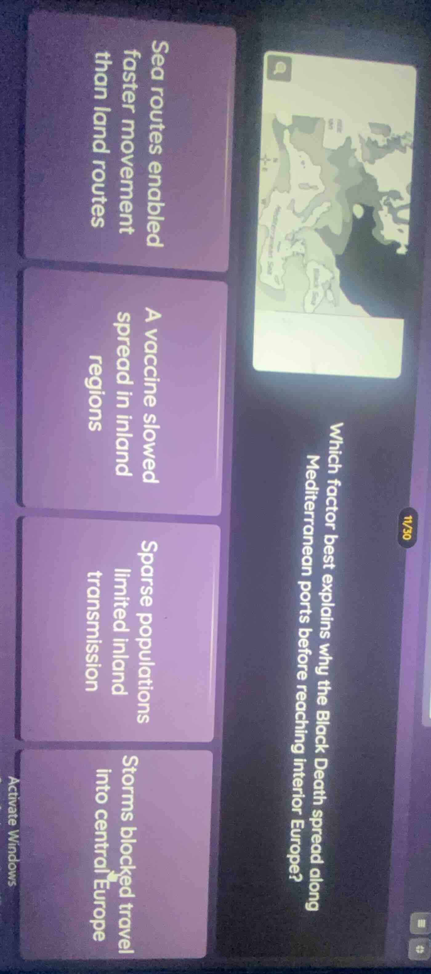 which factor best explains why the black death spread along mediterrane…