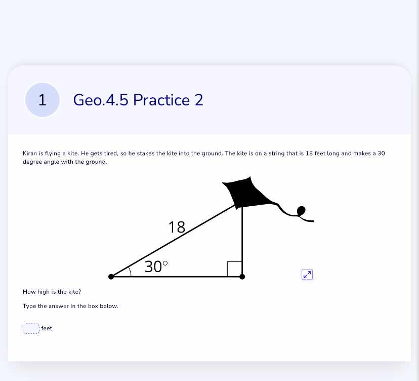 kiran is flying a kite. he gets tired, so he stakes the kite into the g…