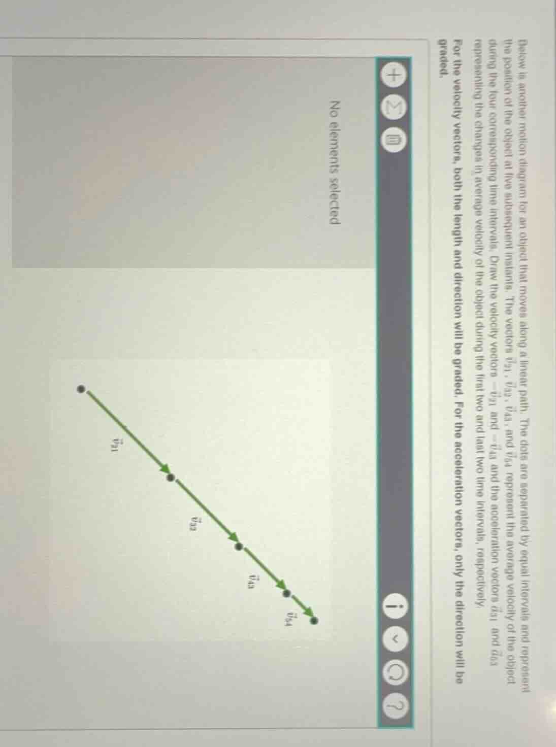 below is another motion diagram for an object that moves along a linear…