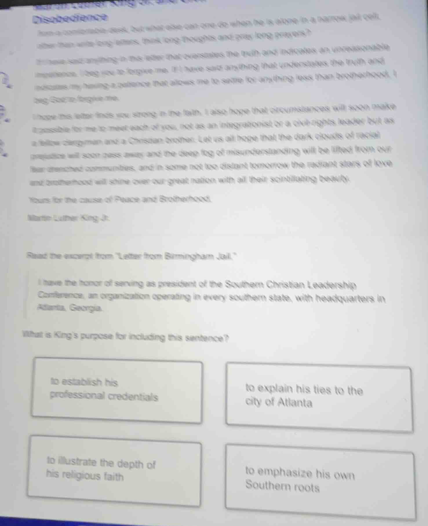 disobedience from a comfortable desk, but what else can one do when he …