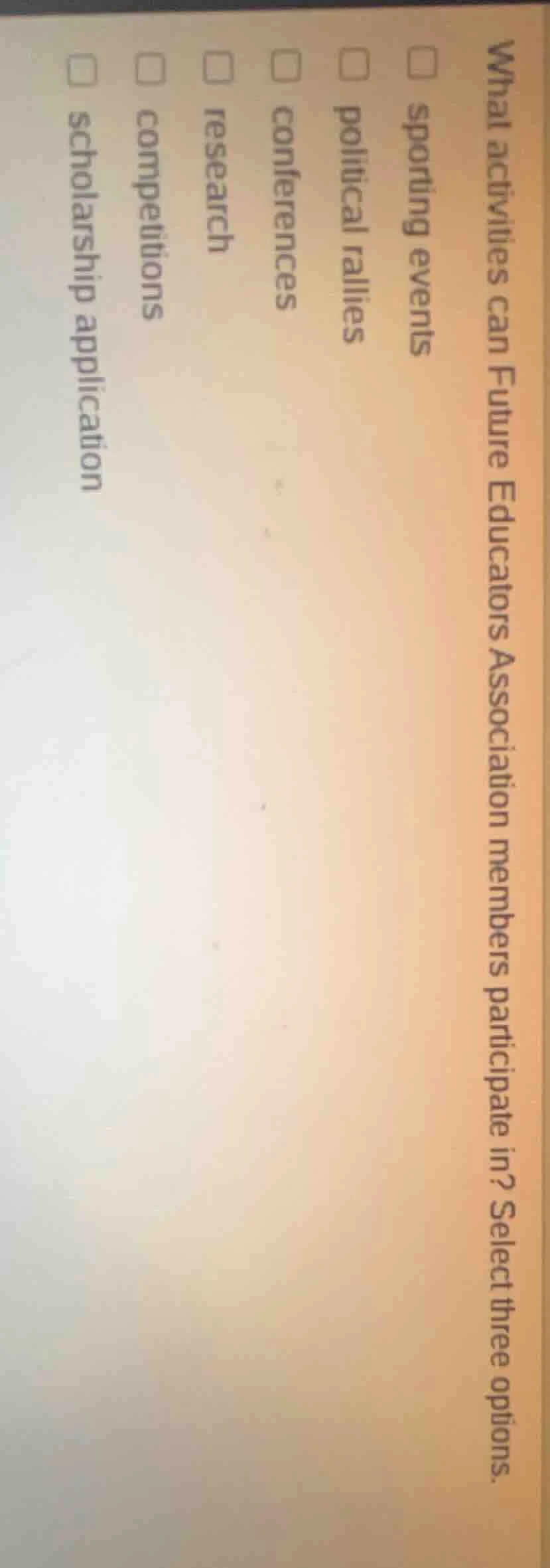 what activities can future educators association members participate in…