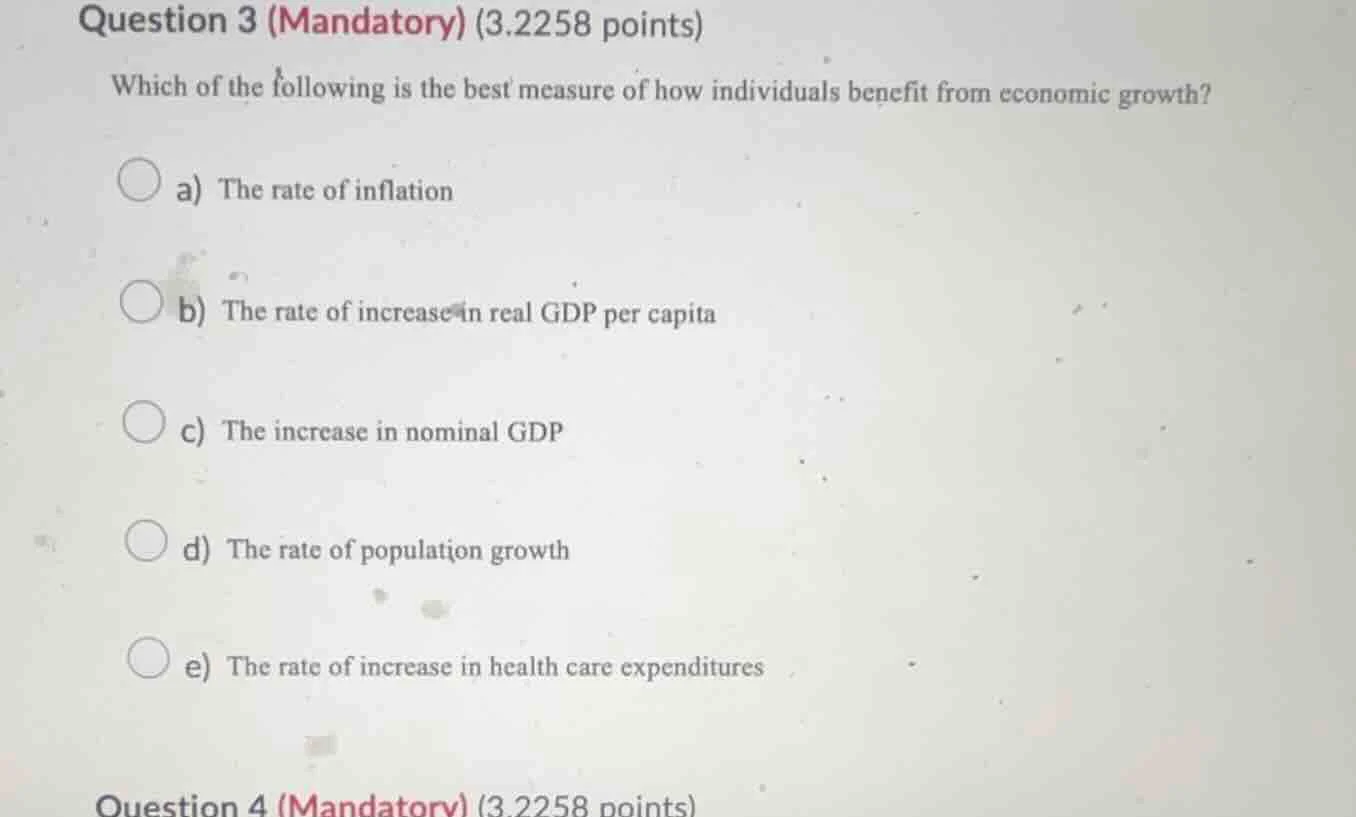 question 3 (mandatory) (3.2258 points) which of the following is the be…