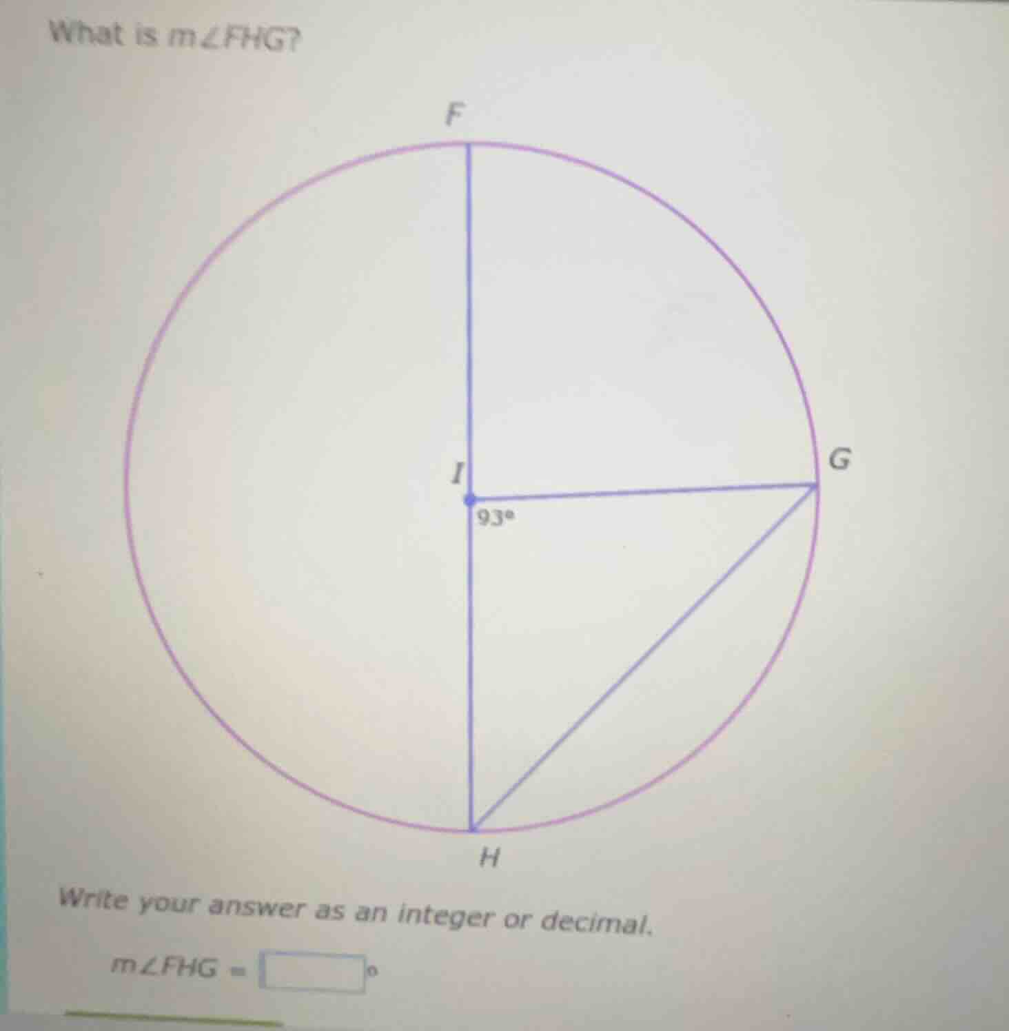what is ( mangle fhg )? write your answer as an integer or decimal. ( m…