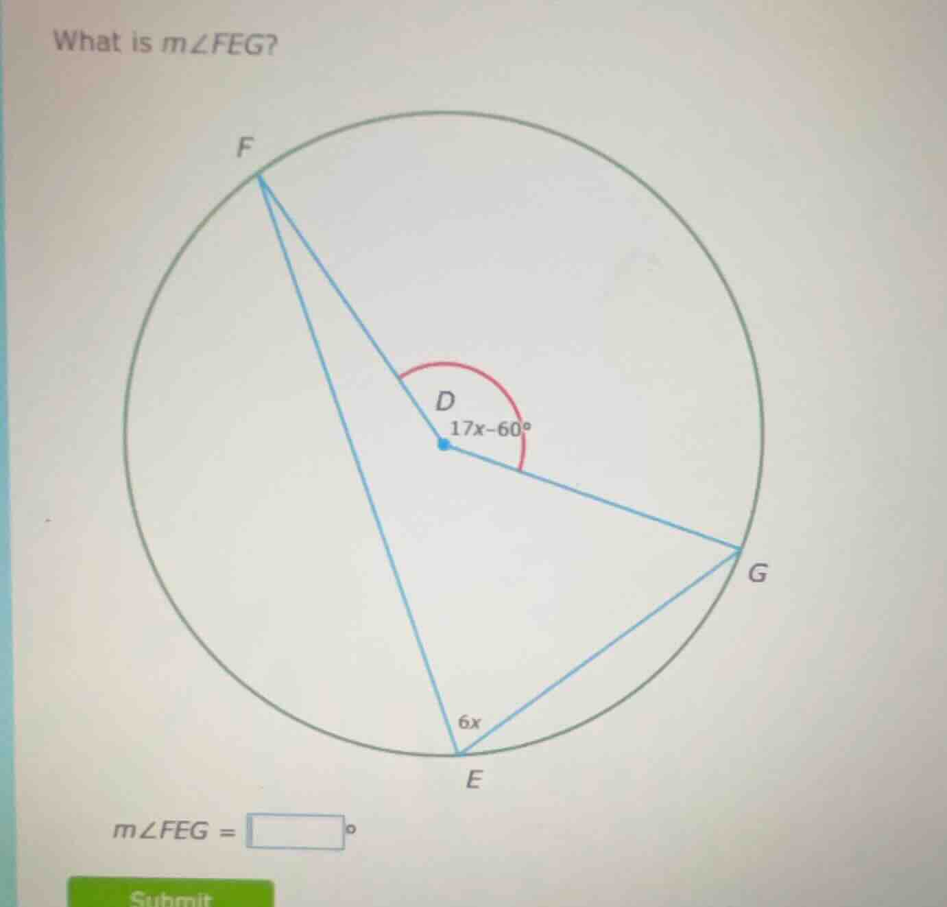 what is ( mangle feg )? ( mangle feg = square^circ )