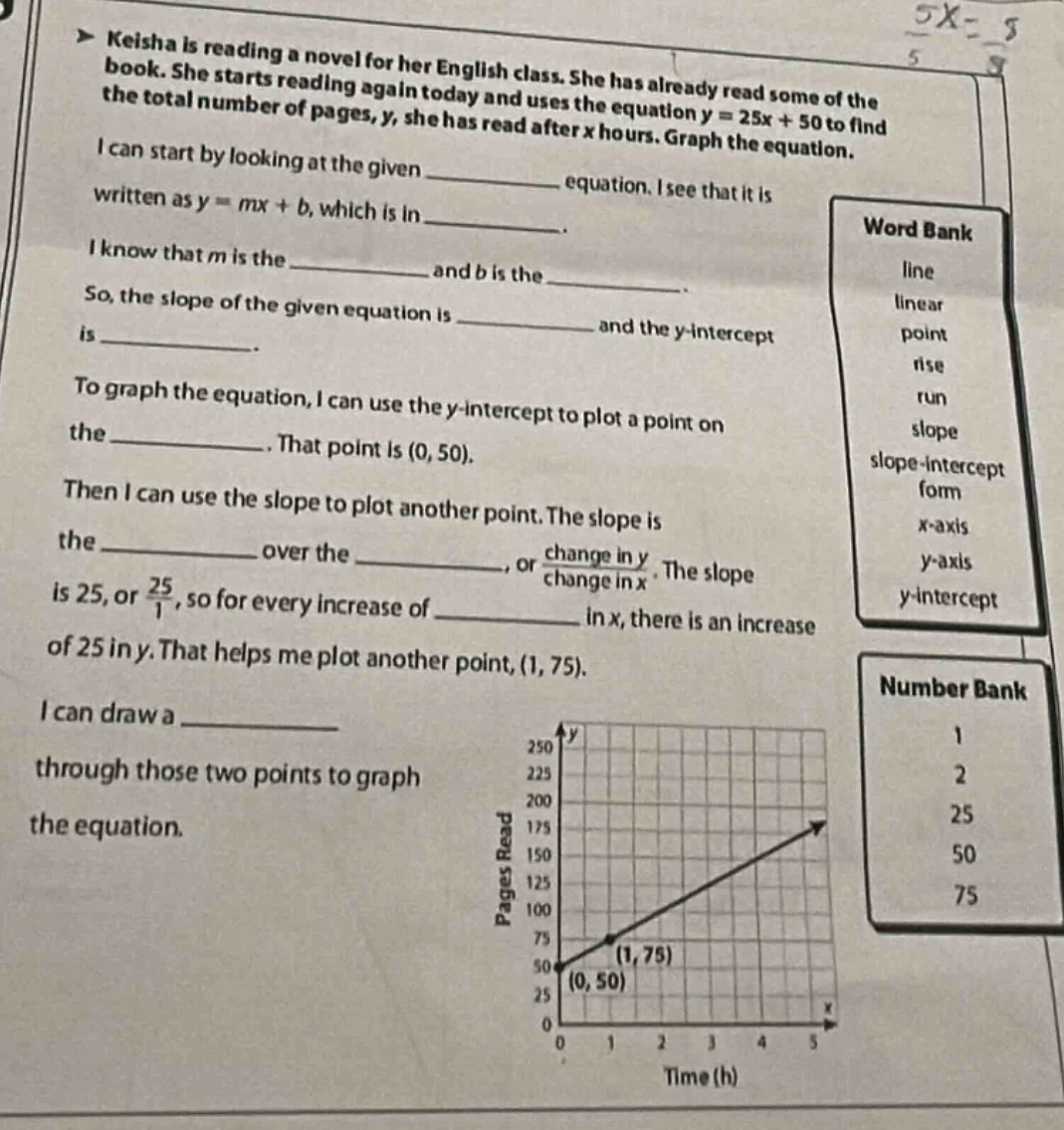 keisha is reading a novel for her english class. she has already read s…