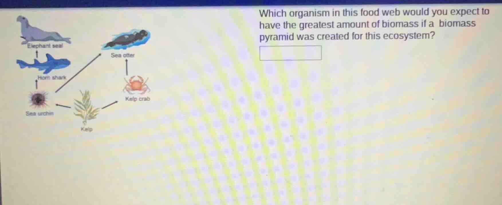 which organism in this food web would you expect to have the greatest a…