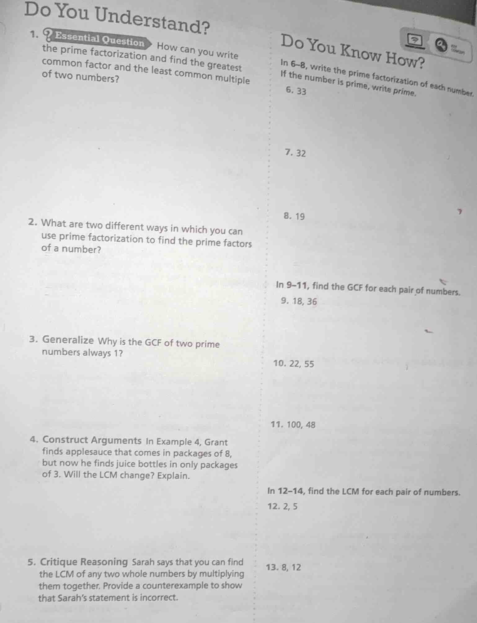 do you understand? 1. essential question how can you write the prime fa…