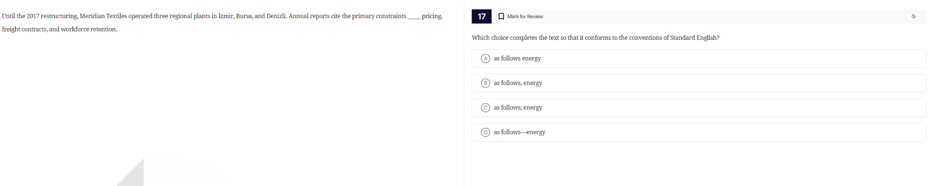 until the 2017 restructuring, meridian textiles operated three regional…
