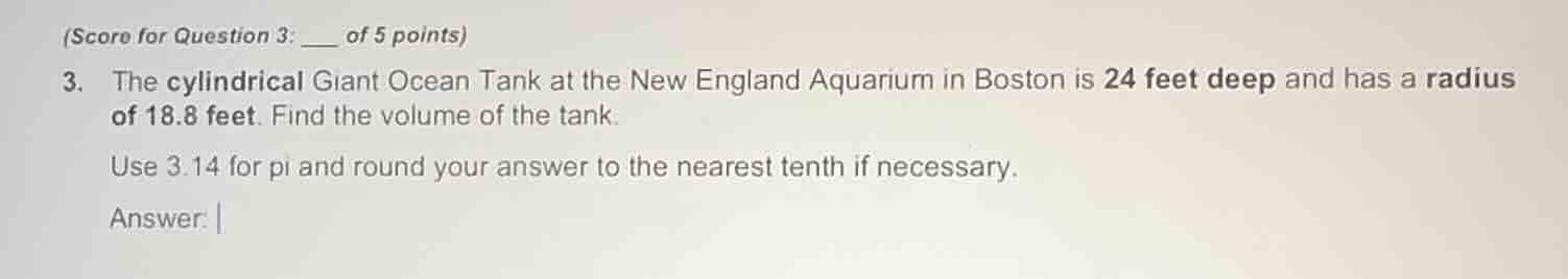 (score for question 3: ___ of 5 points) 3. the cylindrical giant ocean …