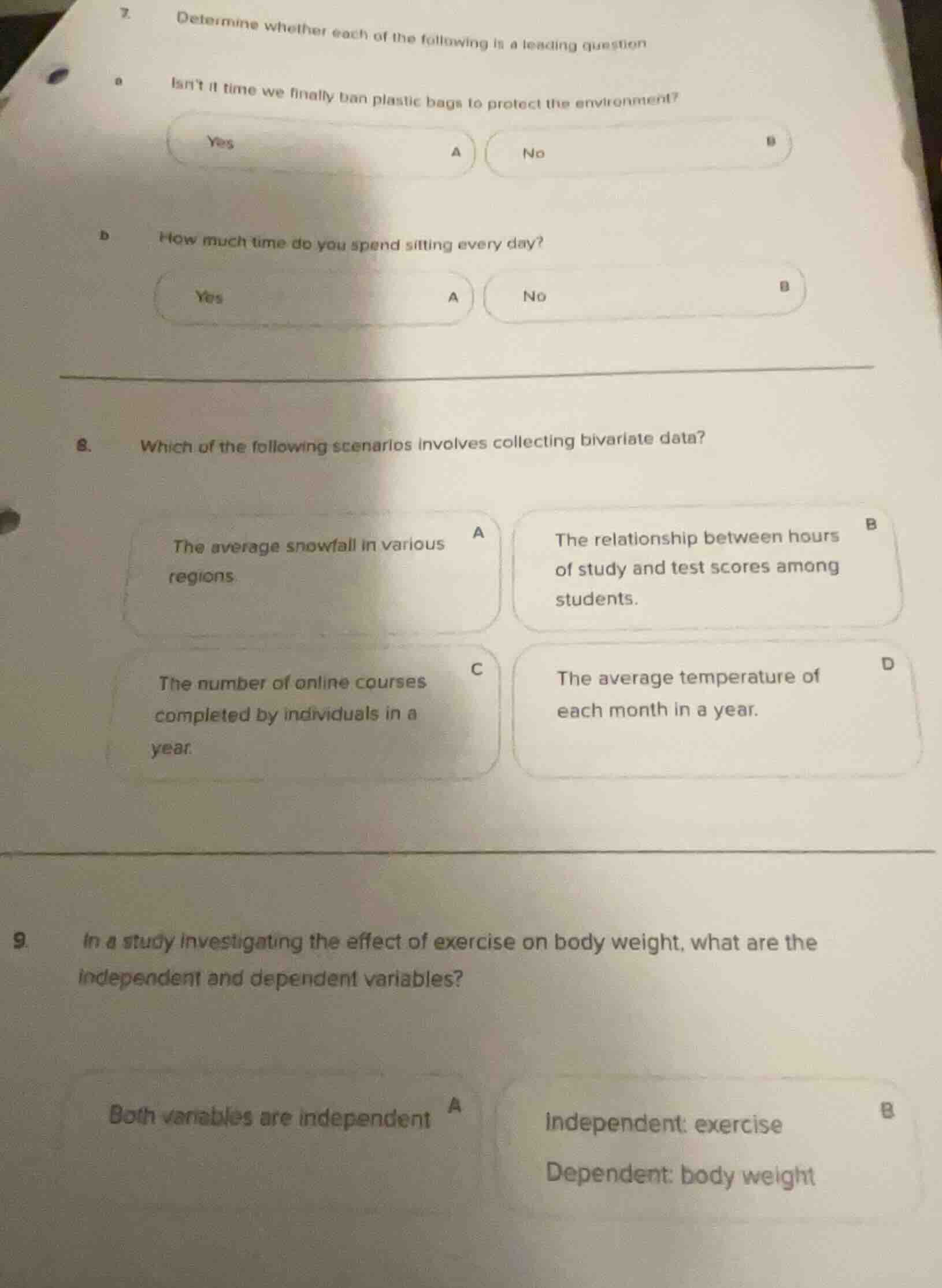 7. determine whether each of the following is a leading question a isnt…