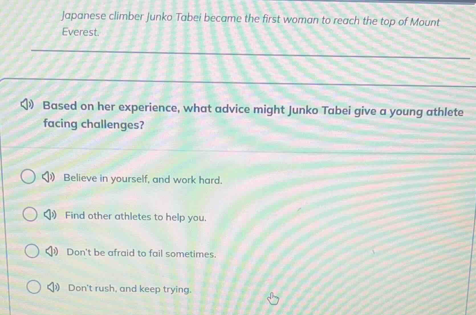 japanese climber junko tabei became the first woman to reach the top of…