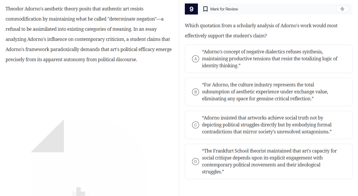 theodor adornos aesthetic theory posits that authentic art resists comm…