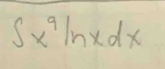 (int x^{9}ln x dx)