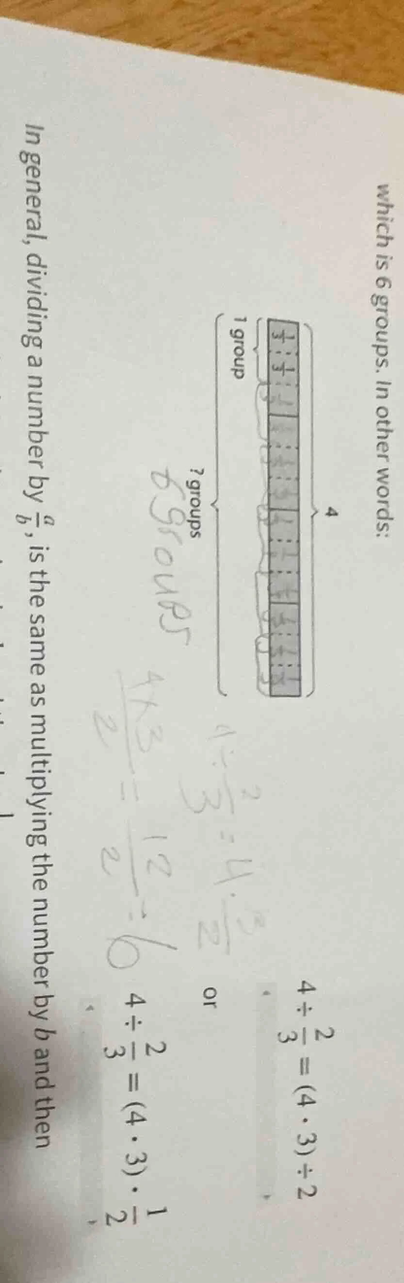 which is 6 groups. in other words: (an image here) or $4\\div \\frac{2}…
