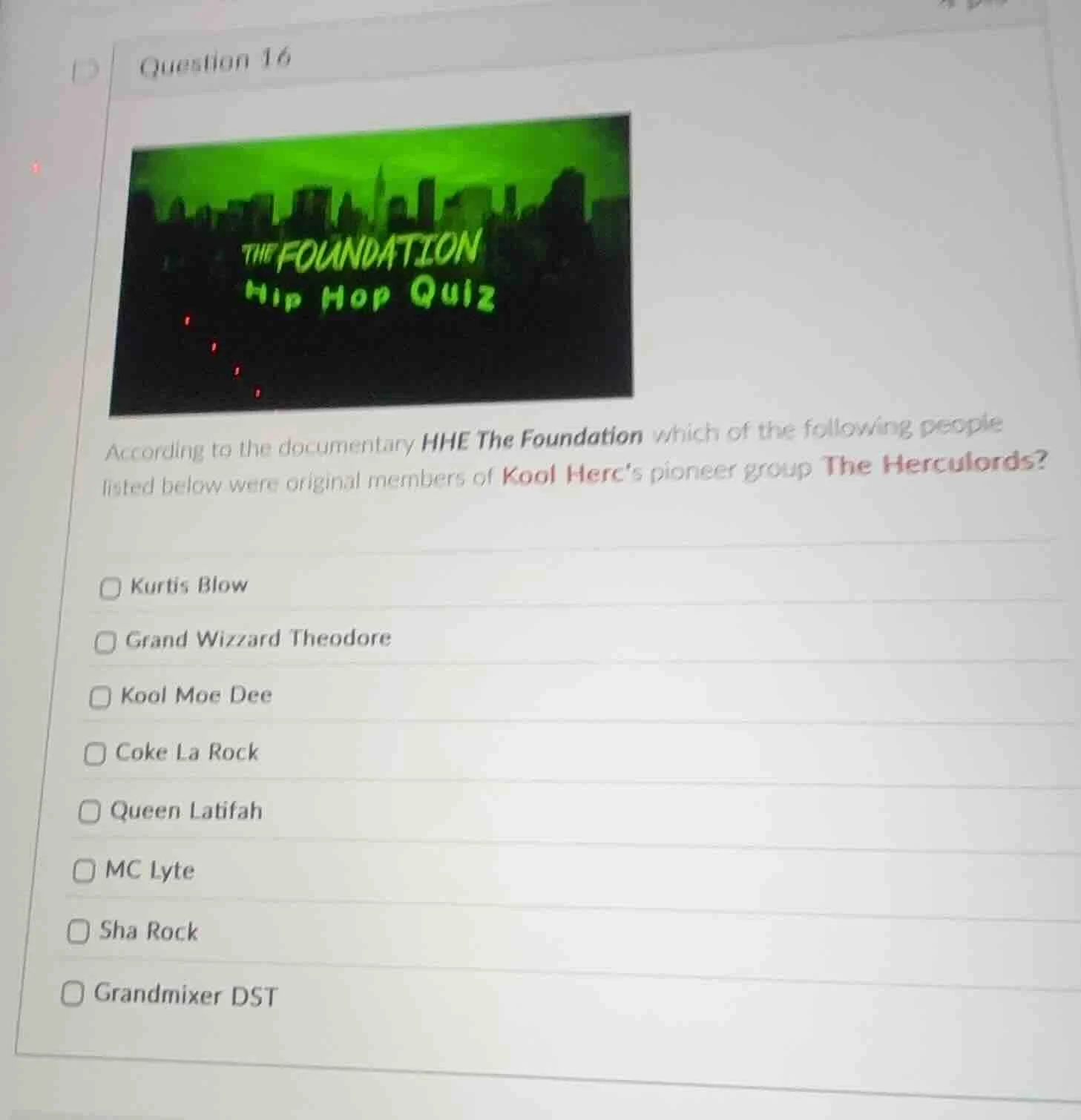 question 16 according to the documentary hhe the foundation which of th…