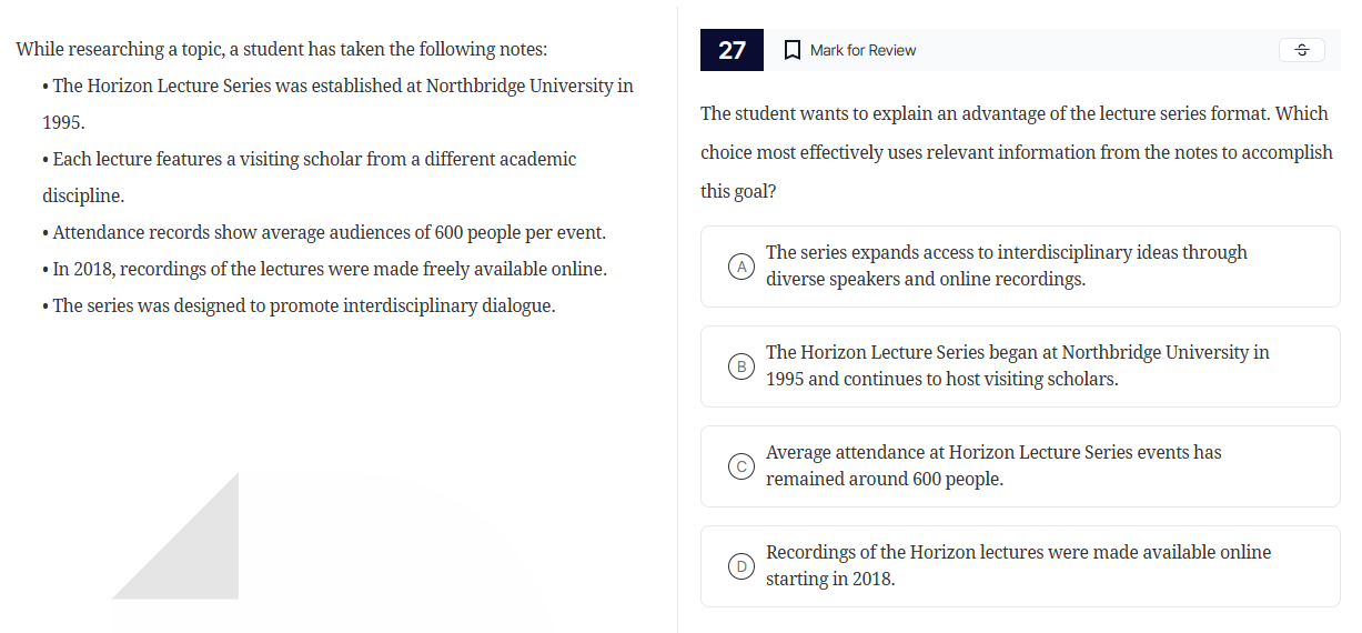 while researching a topic, a student has taken the following notes: • t…