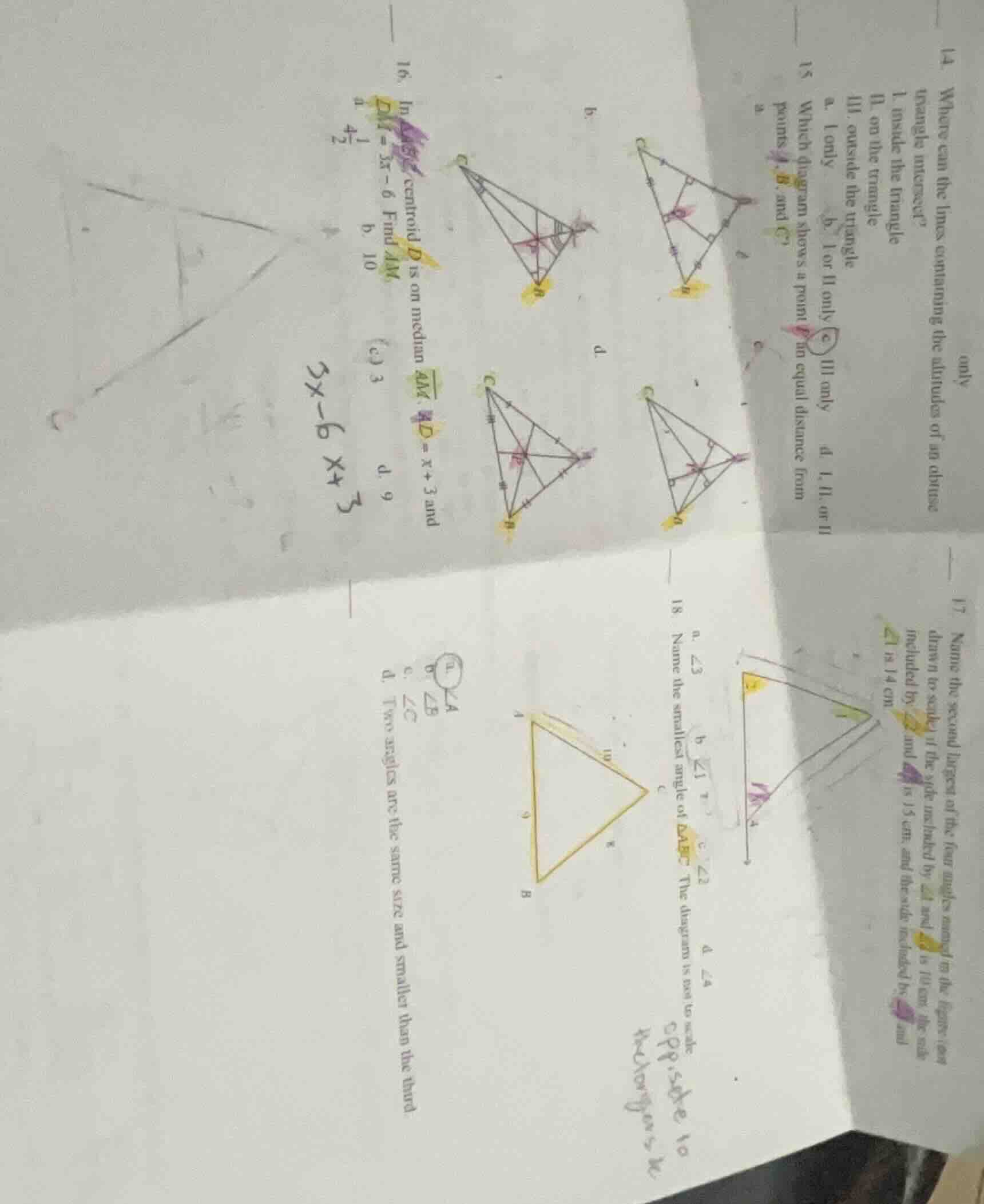 14. where can the lines containing the altitudes of an obtuse triangle …