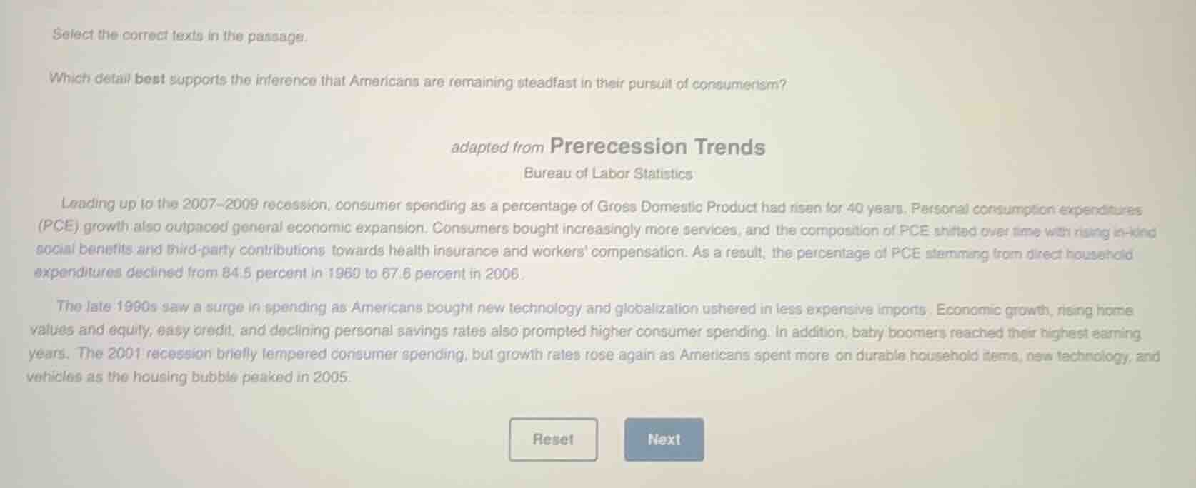 select the correct texts in the passage. which detail best supports the…