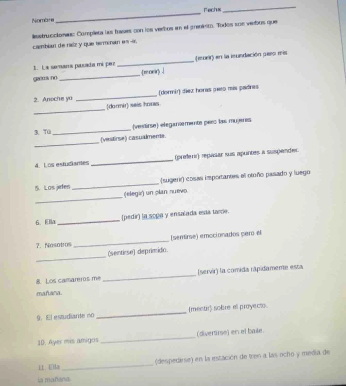 nombre ______________________________ fecha _______________ instruccion…