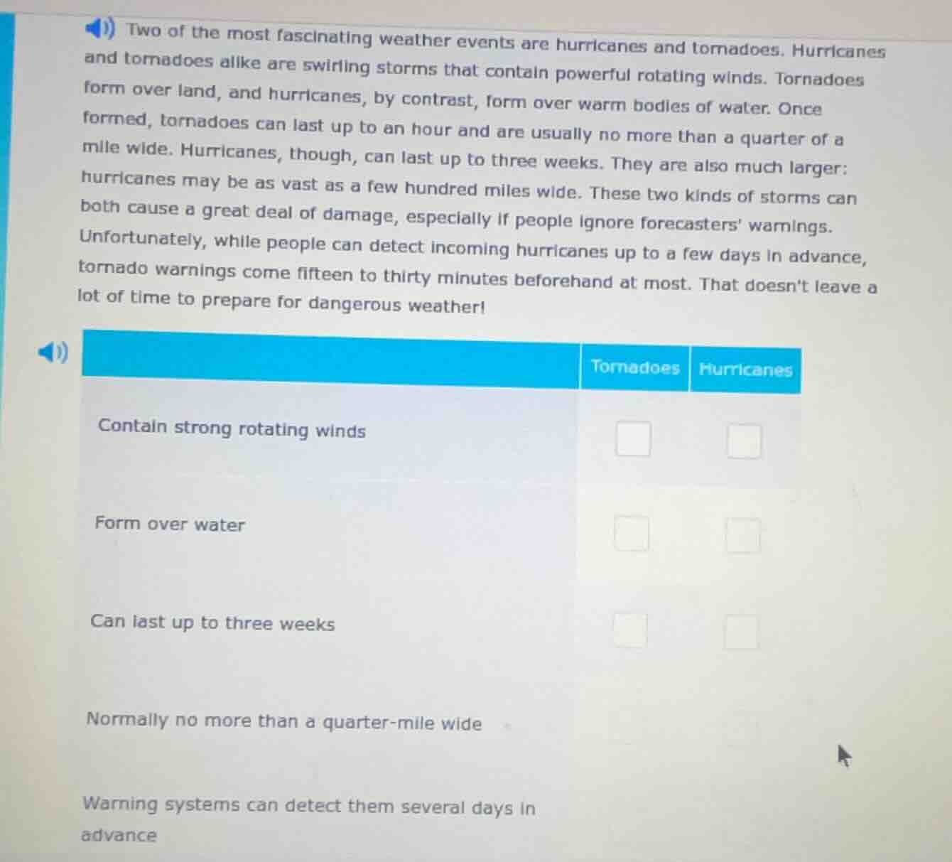 two of the most fascinating weather events are hurricanes and tornadoes…