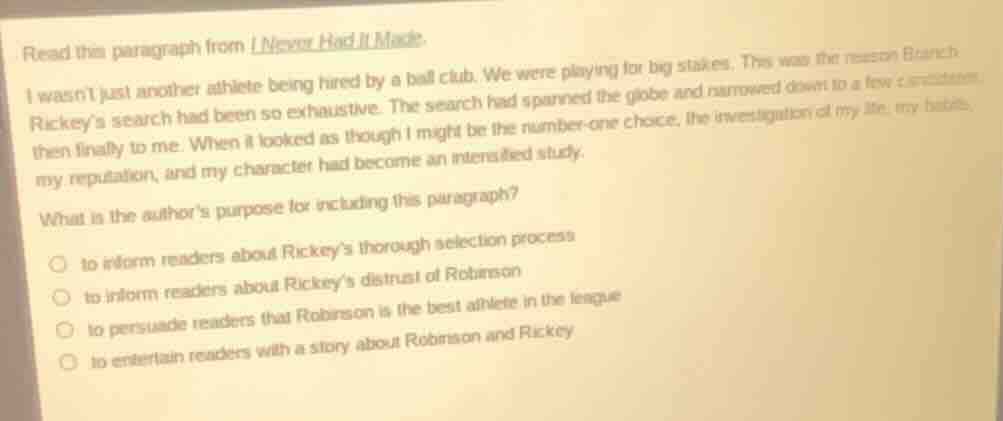 read this paragraph from i never had it made. i wasnt just another athl…