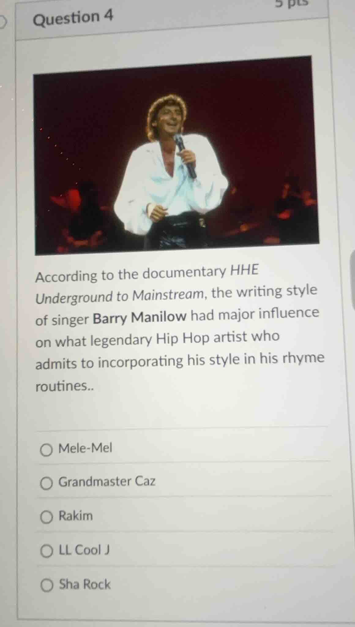 question 4 according to the documentary hhe underground to mainstream, …