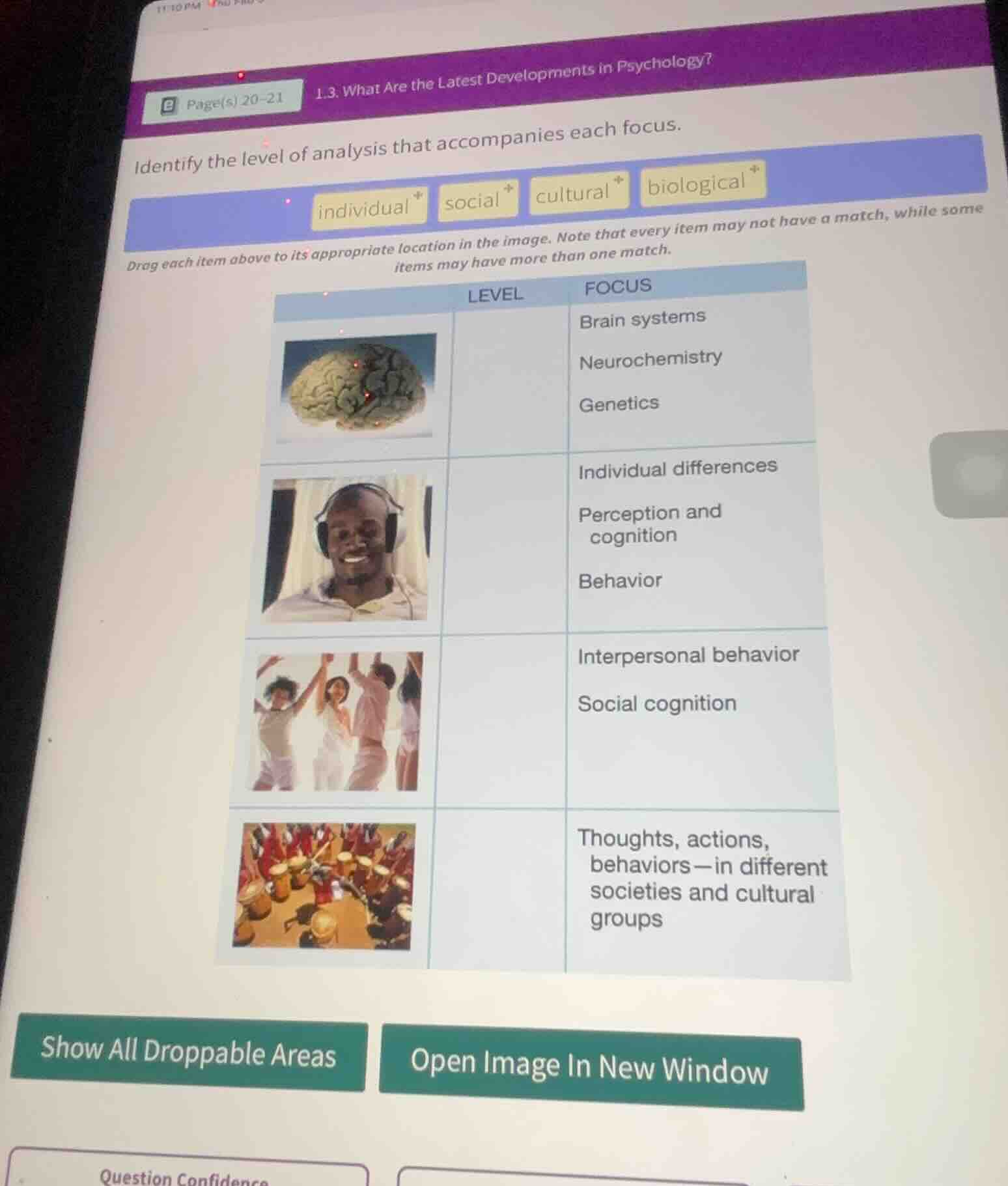 1.3. what are the latest developments in psychology? page(s) 20 - 21 id…