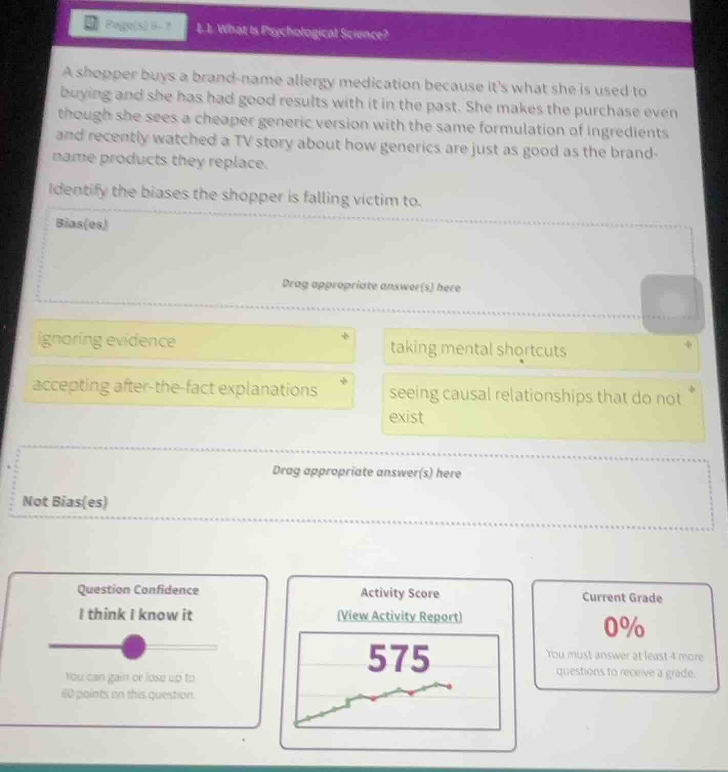 a shopper buys a brand - name allergy medication because its what she i…