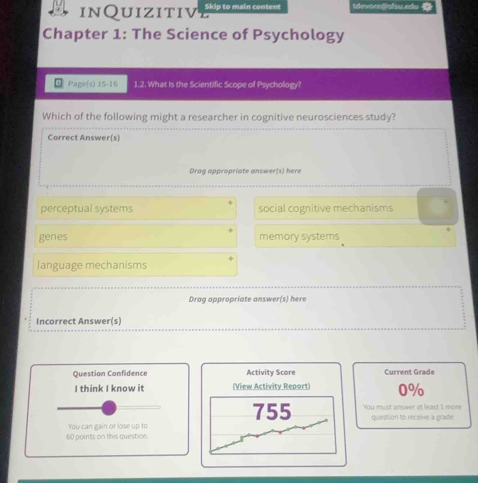 inquizitive chapter 1: the science of psychology page(s) 15 - 16 1.2. w…