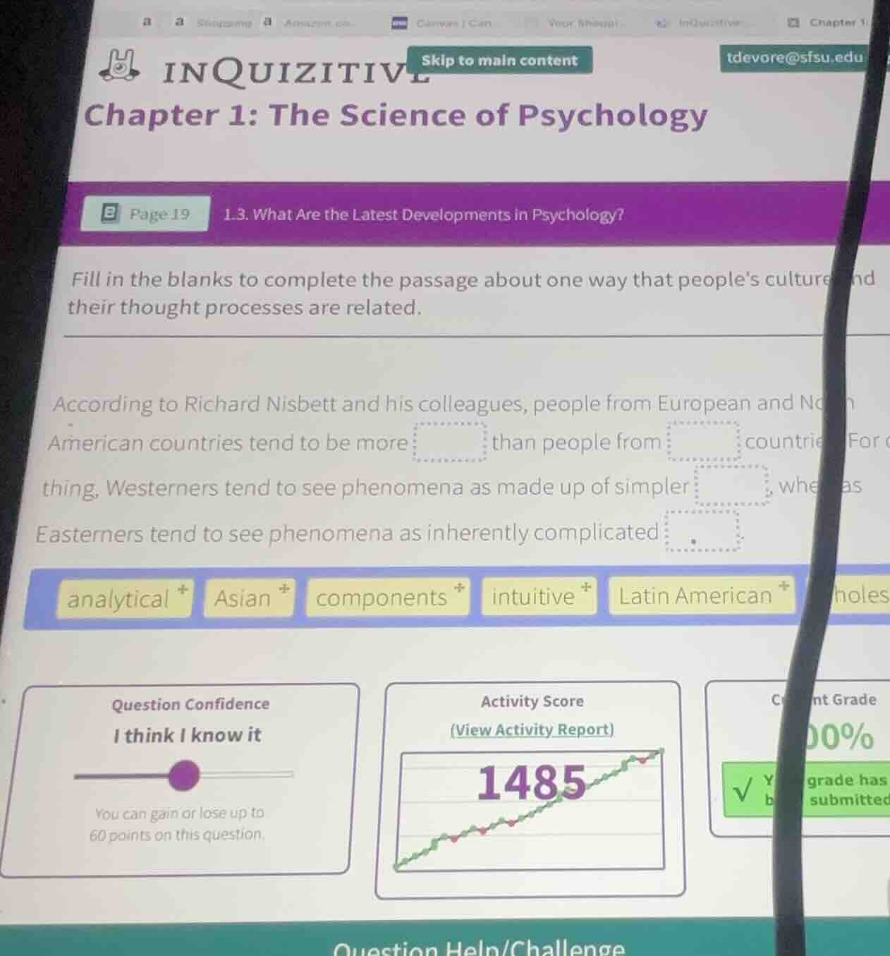 chapter 1: the science of psychology page 19 1.3: what are the latest d…