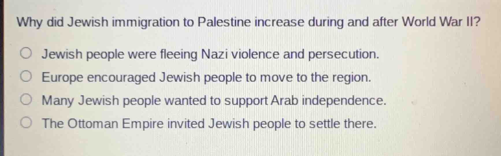 why did jewish immigration to palestine increase during and after world…