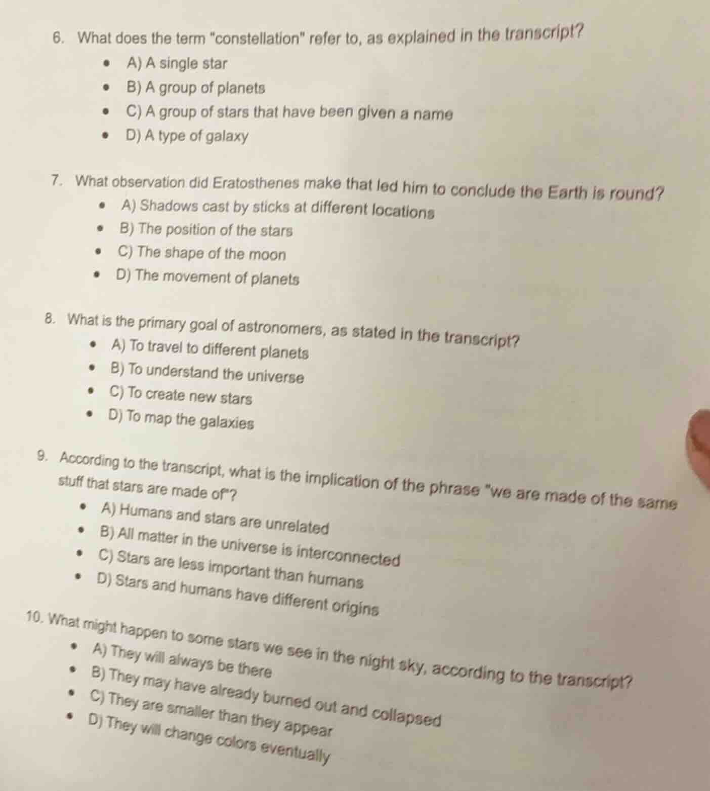 6. what does the term \constellation\ refer to, as explained in the tra…