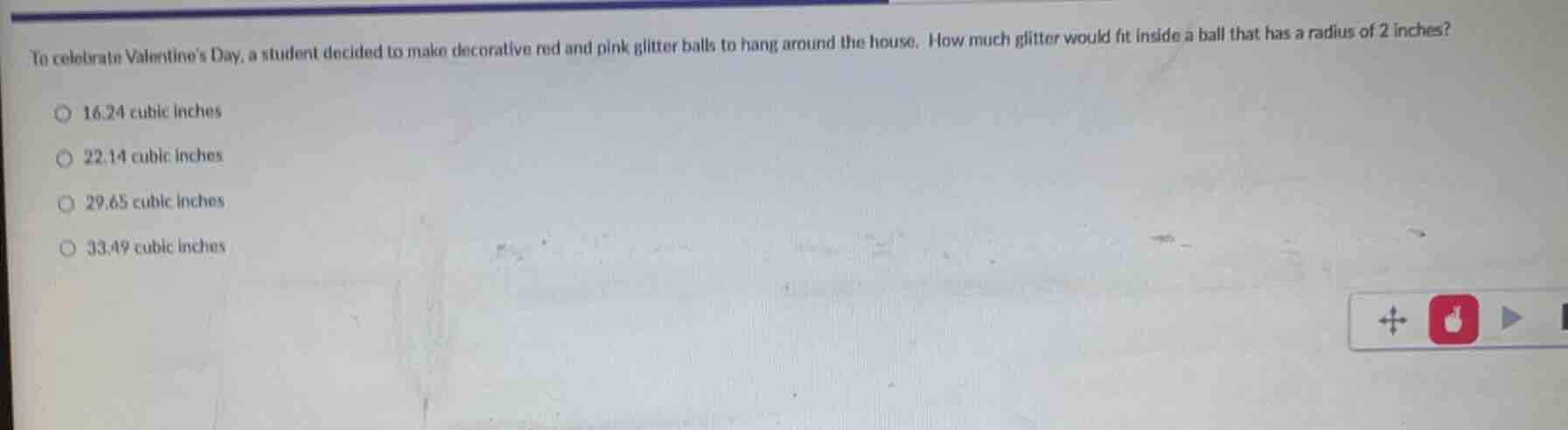 to celebrate valentines day, a student decided to make decorative red a…