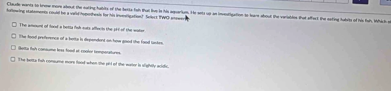 claude wants to know more about the eating habits of the betta fish tha…