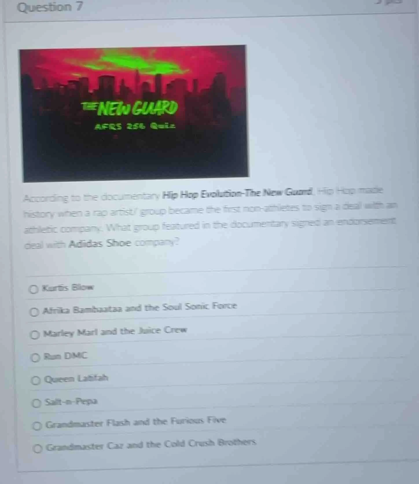 question 7 according to the documentary hip hop evolution - the new gua…