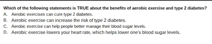 which of the following statements is true about the benefits of aerobic…