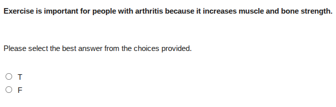 exercise is important for people with arthritis because it increases mu…