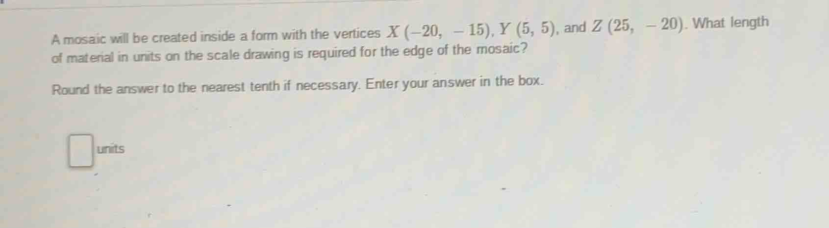 a mosaic will be created inside a form with the vertices ( x(-20, -15) …
