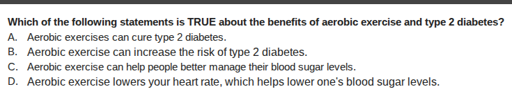 which of the following statements is true about the benefits of aerobic…