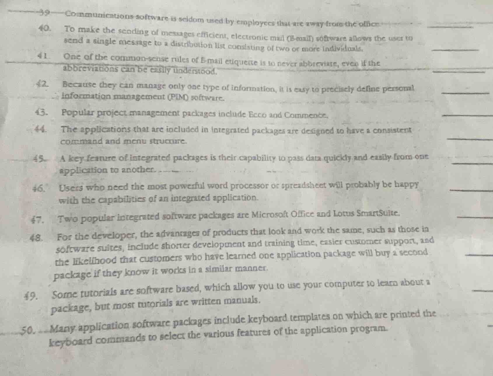39 communications software is seldom used by employees that are away fr…