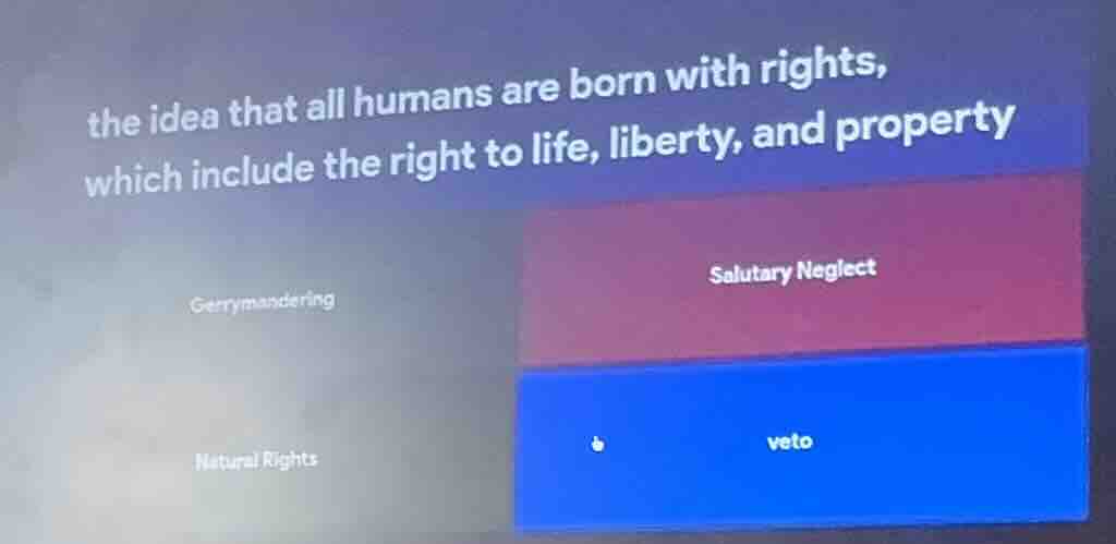 the idea that all humans are born with rights, which include the right …