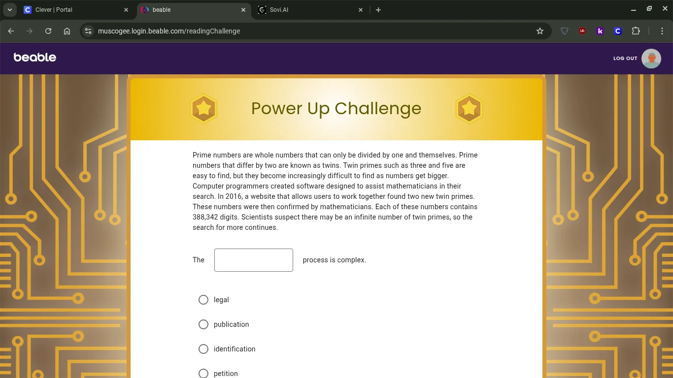 power up challenge prime numbers are whole numbers that can only be div…