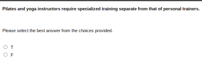 pilates and yoga instructors require specialized training separate from…