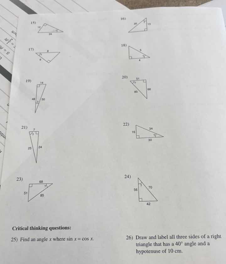 15) 16) 17) 18) 19) 20) 21) 22) 23) 24) critical thinking questions: 25…