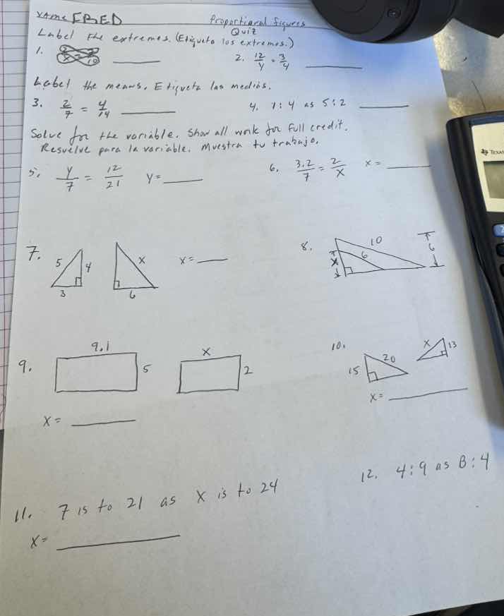 name fred proportional figures quiz label the extremes. (etiqueta los e…