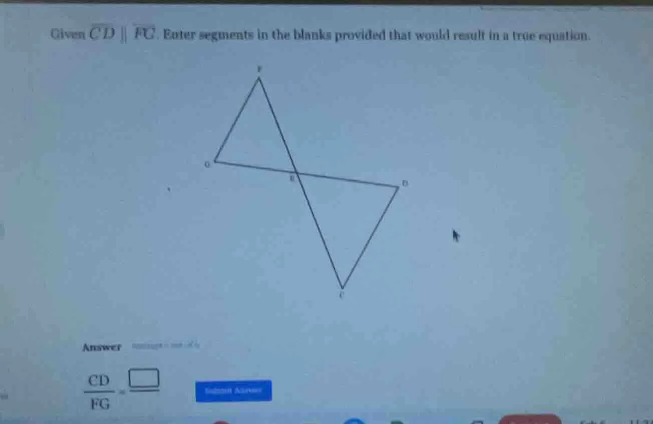 given \\(\\overleftrightarrow{cd} \\parallel \\overleftrightarrow{fg}\\…