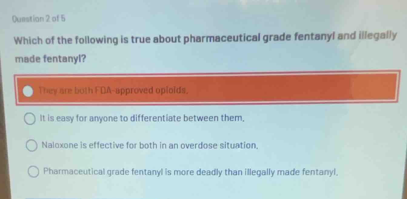 question 2 of 5 which of the following is true about pharmaceutical gra…