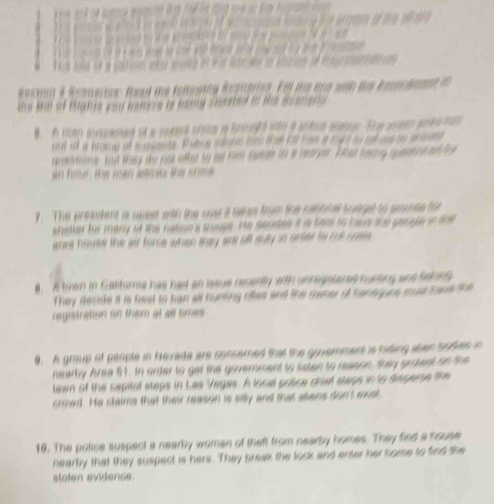 6. a traffic stopping of a young white is stopped with a black mirror. …